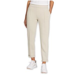Walter Hagen Women's Fashion Pleated Golf Pants tan cream ankle sz large‎ new